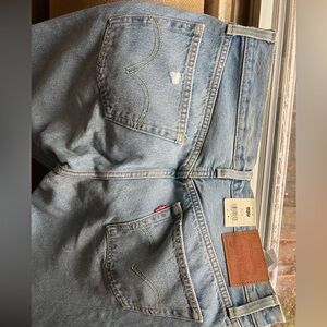levi’s 501 original 100% cotton high rise straight leg nwt